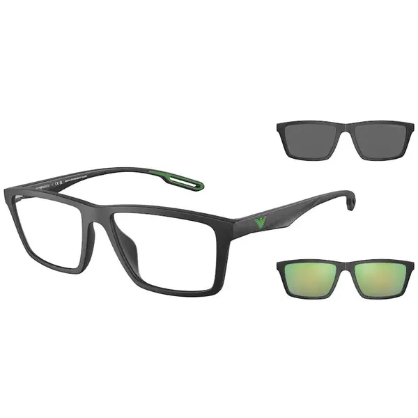 Rame ochelari de vedere barbati Emporio Armani CLIP-ON EA4189U 50011W