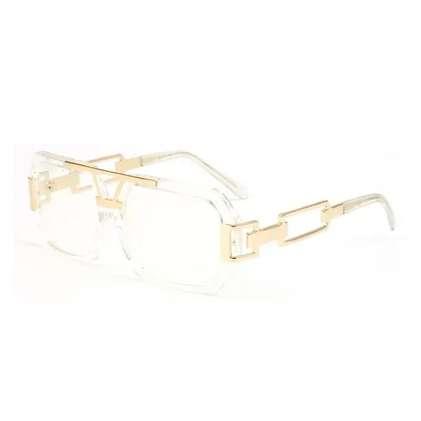 Rame Ochelari, Zamo®, CZL 4027T, Protectie UV400, Model Rectangular, Rama Aurie, Lentile Transparente