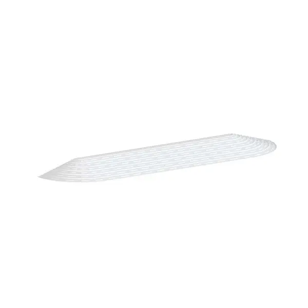 Rampa trecere prag PAA-home® pentru aspiratoarele de tip robot, culoare alb, dimensiuni 62.8x11.6x3.2 cm, autoadeziva, material plastic