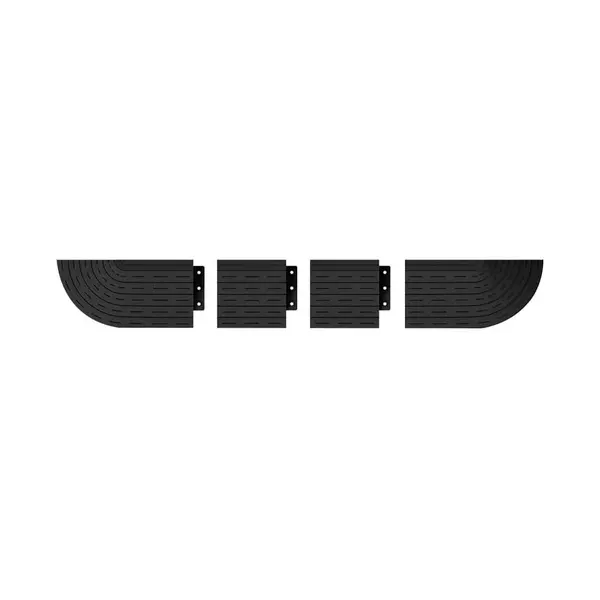 Rampa trecere prag PAA-home® pentru aspiratoarele de tip robot, culoare negru, dimensiuni 59.6x10.0x 2, 5 cm, autoadeziva, material plastic