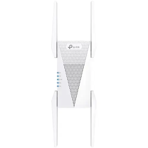 Range Extender TP-Link RE815XE Wi-Fi 6E Tri-Band Gigabit AXE5400, tehnologie OneMesh, MU-MIMO, Seamless roaming, Mod Access Point