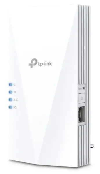 Range Extender Wireless TP-LINK RE500X, Gigabit, Dual Band, WiFi 6, 1500 Mbps, 2 x Antene interne (Alb)