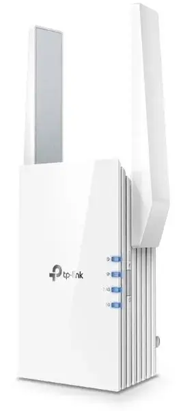 Range Extender Wireless TP-LINK RE505X, Wi-Fi 6, Gigabit, Dual Band, 1500 Mbps, Tehnologie OneMesh™, 2 Antene externe (Alb)