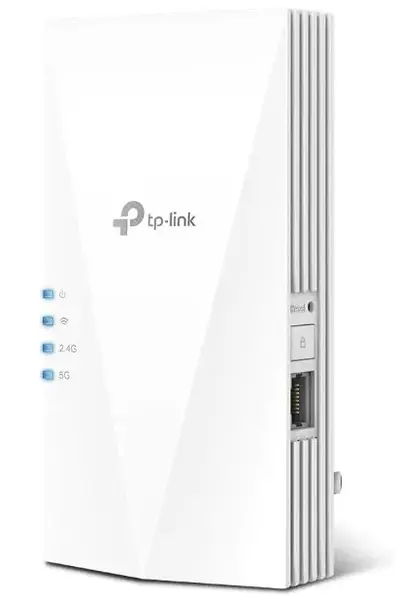 Range Extender Wireless TP-Link RE700X, AX3000, Dual-Band Gigabit, Wi-Fi 6, tehnologie OneMesh, Adaptive Path, Mod High Speed, Mod Access Point (Alb)