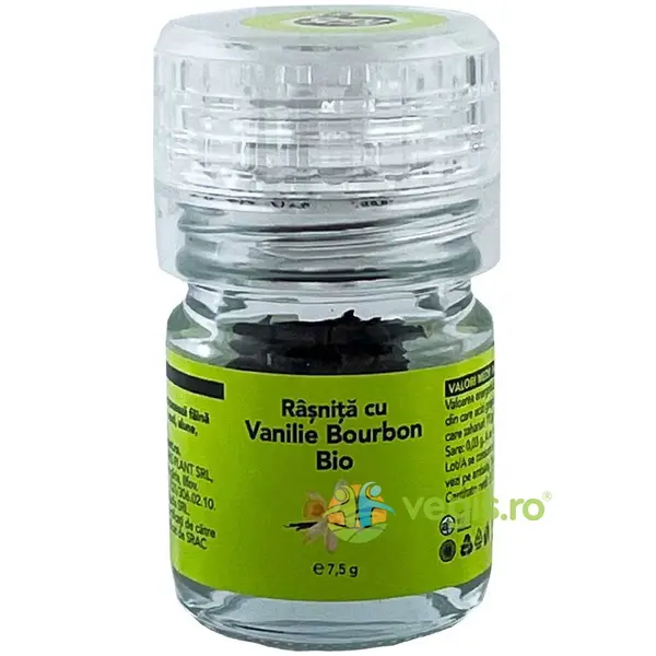 Rasnita cu Vanilie Bourbon Ecologica/Bio 7.5g
