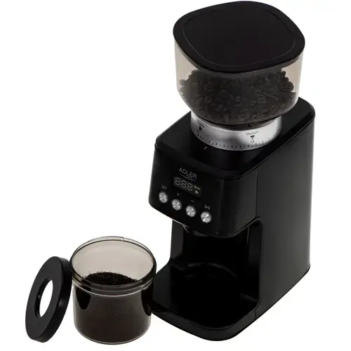 Rasnita de cafea Adler AD 4300, 180 W, Capcitate boabe 300 g, 31 setari macinare (Negru)