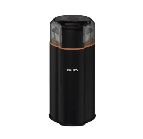 Rasnita de cafea Krups Silent Vortex GX332810, 90g, 175 W, buton Pornire/Oprire, lame din inox (Negru)
