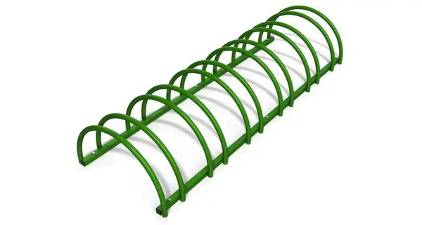 Rastel suport biciclete cu 6 sloturi -model 0022-6 Verde padure