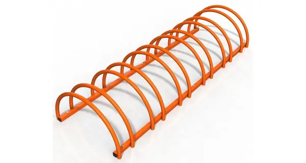 Rastel suport stradal bicicleta cu 6 sloturi -model 0022-6 Portocaliu