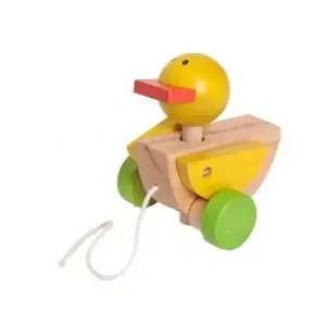 Rata de tras din lemn - Jucarie Montessori pull-along ZukiToys.ro