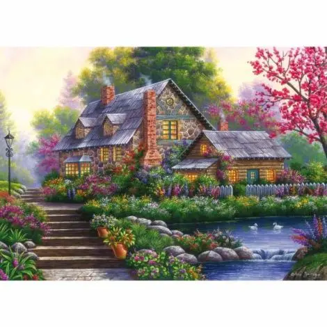 Ravensburger - Puzzle cabana romantica 1000 piese design nou