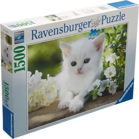 Ravensburger - Puzzle pisicuta alba 1500 piese design nou