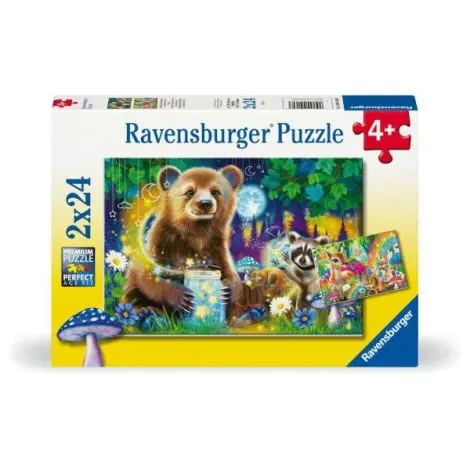 Ravensburger - Puzzle prietenii dragalasi ai padurii 2x24 piese