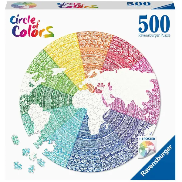 Ravensburger Puzzle Ravensburger - Cerc mandala, 500 piese