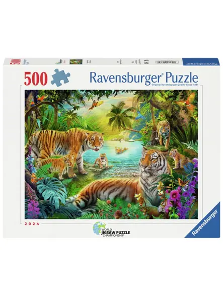 Ravensburger Tiger Family In The Oasis 500pcs (12001384)
