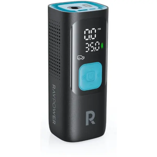 RAVPOWER Compresor portabil RavPower RP-PB1233, ecran LCD, 7500mAh, Negru