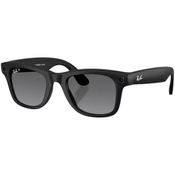 Ray-Ban Ochelari Smart Ray-Ban Meta Wayfarer Gen2, Marime L, 53-22, 32 GB stocare, Camera Foto 12mp, 5 microfoane, difuzoare, Wifi 6, Meta AI, High Bridge Fit, Grafit, Negru-Mat