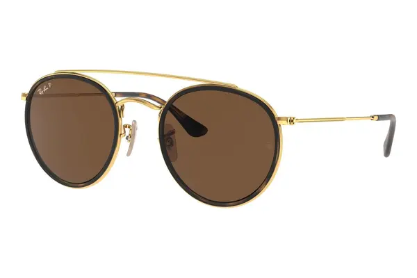 Ray-Ban Round Double Bridge RB3647N 001/57 Polarized