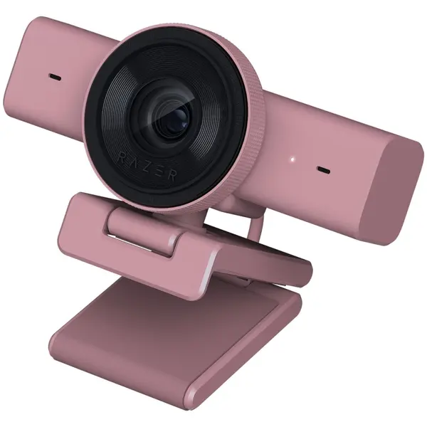 Razer Camera web Razer Kiyo V2 X, 3.7MP, 2560x1440, USB, 1.5m, Microfon Stereo Omni-directional, Roz