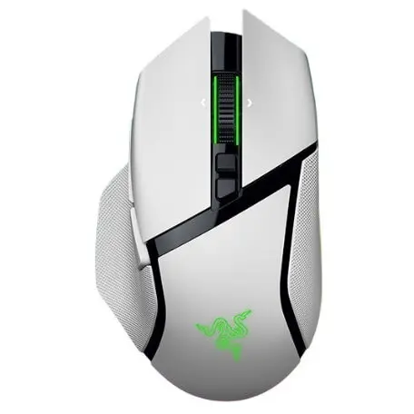 Razer Mouse gaming wireless Razer Basilisk V3 Pro, 35K DPI, 11 butoane programabile, iluminare Razer Chroma RGB, senzor Focus Pro 35K Optical Sensor Gen-2, Alb