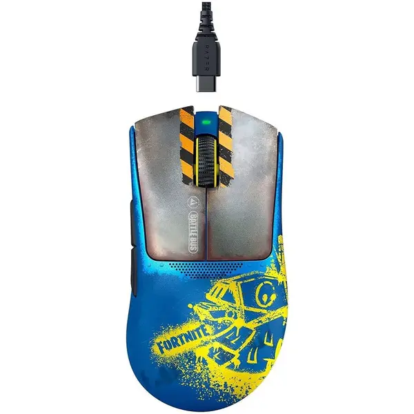 Razer Mouse Gaming Wireless Razer DeathAdder V3 Pro Fortnite Edition, 30000 DPI, 5 butoane progamabil, Multicolor