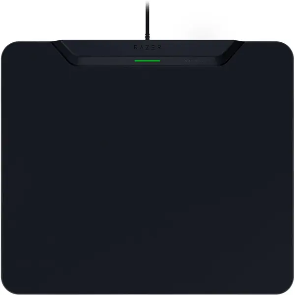Razer Mouse Pad Gaming RAZER Hyperflux V2, Hard Edition, Incarcare Wireless, 1000 Hz, Indicator LED, Negru