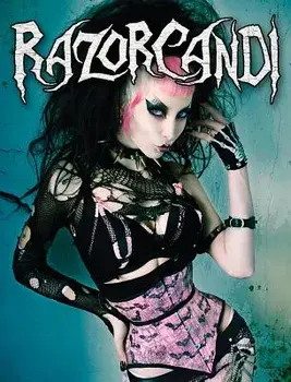Razorcandi: Gothic Punk Deathrock Tattoo Pinup Icon, Hardcover/Razor Candi