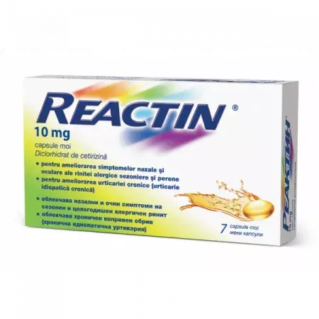 Reactin 10 mg, Mcneil Healthcare | 7 capsule