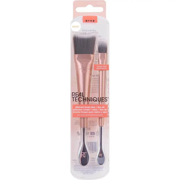 Real Techniques Face and Eye Jar Brush Duo
