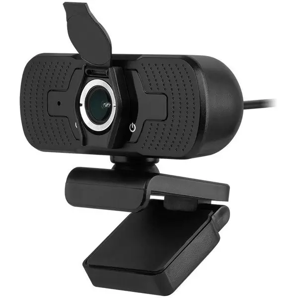 Rebel Camera Web REBEL KOM1056, Full HD, CMOS, USB, Microfon, Negru