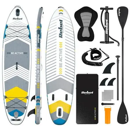 Rebel Set placa gonflabila SUP REBEL ACTIVE PADDLE RBA-4507-WH, 335 x 84 x 15 cm, Alb