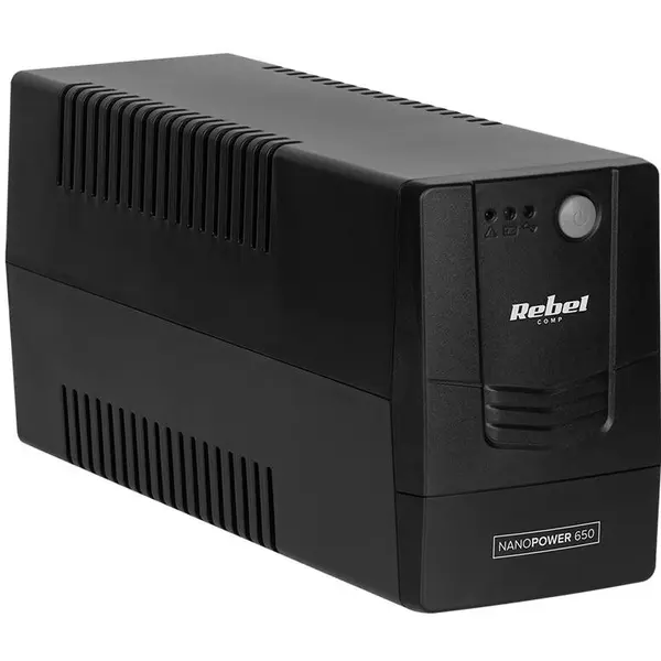 Rebel UPS Offline Nanopower Rebel RB-4020, 650 VA, 360 W, 12 V, Negru