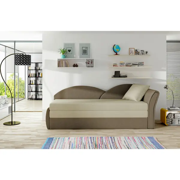 Recamier in textil maro, bej