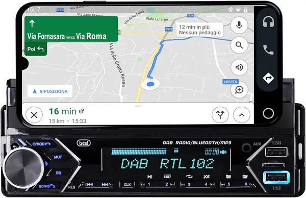 Receiver pentru mașină Trevi - SCD 5753 DAB, negru