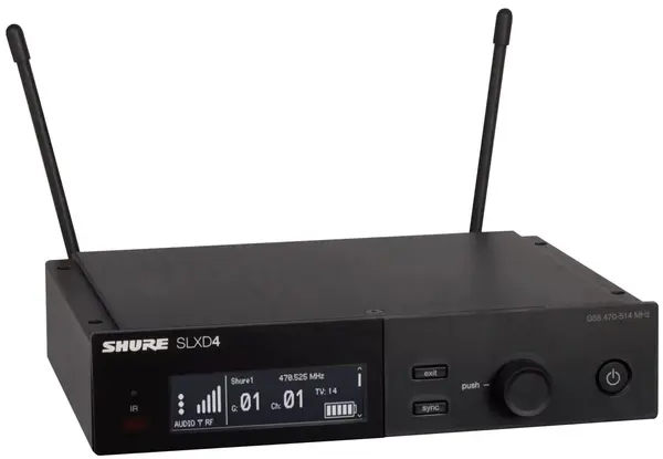 Receiver wireless Shure - SLXD4E-H56, negru