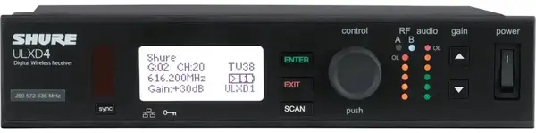 Receiver wireless Shure - ULXD4E-P51, negru