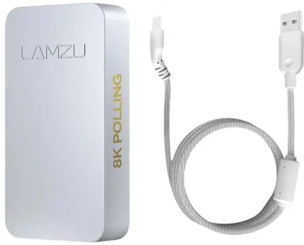 Receptor mouse Lamzu - 8K Dongle, alb