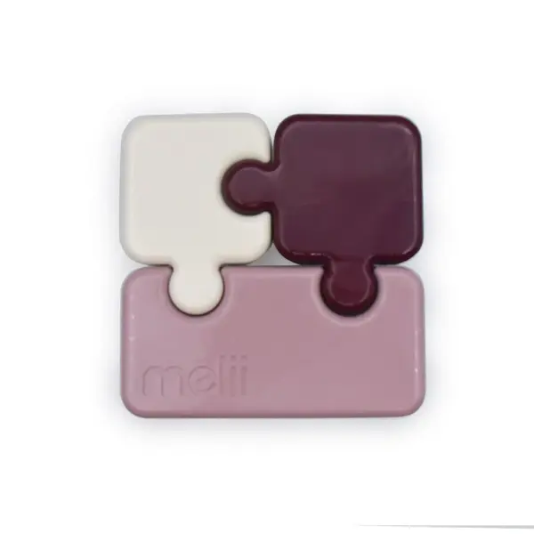 RECIPIENT HRANA BEBE MODEL PUZZLE, MELII LUXE, ROZ IVOIRE MURA