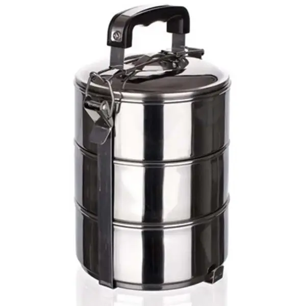 Recipient pentru Alimente, Inox, 14 cm, 2.1 l, 3 Piese, Perfect Home