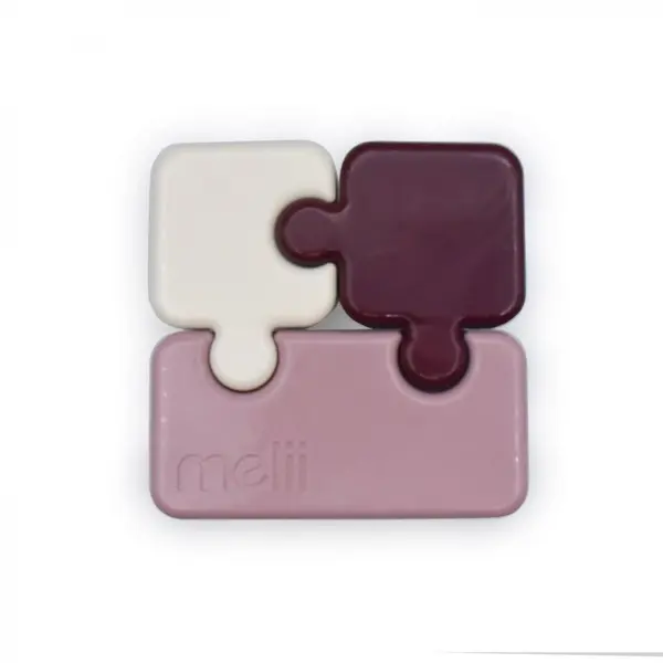Recipient pentru hrana Melii luxe puzzle roz ivoire mura