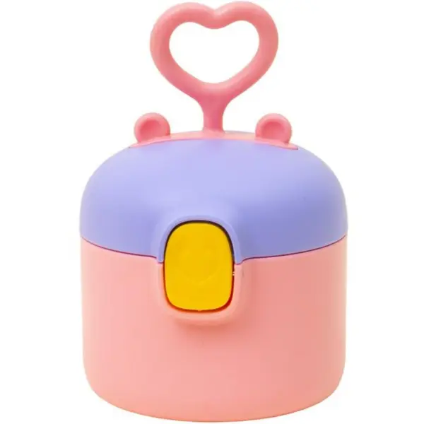 Recipient pentru Lapte Praf, 9 x 9.5 cm, Capacitate 250 ml, Roz