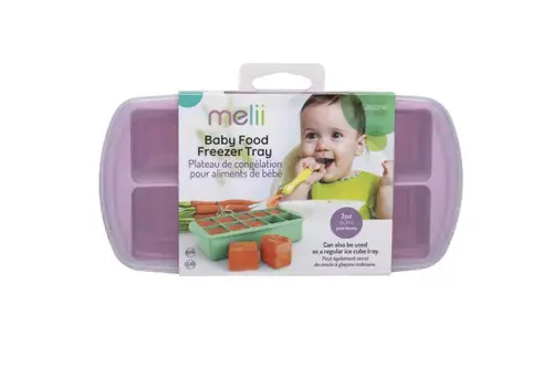 Recipient refrigerare hrana bebe roz 59 ml x 10 cuburi Melii