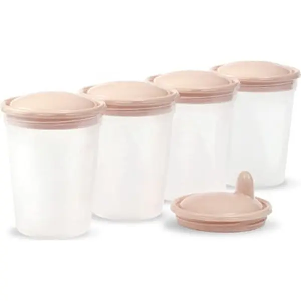 Recipiente pentru depozitarea laptelui matern BabyOno - 4 x 200 ml