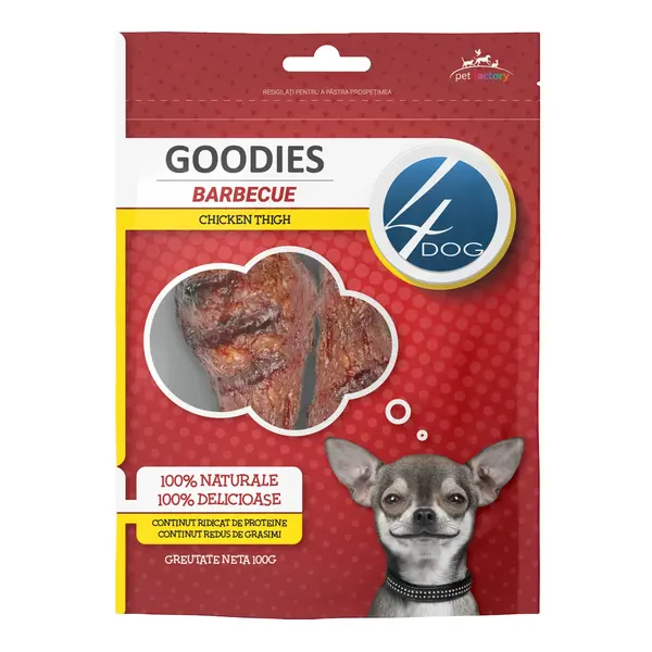 Recompense Caini 4DOG GOODIES Barbecue Chicken Thigh 100g 100g