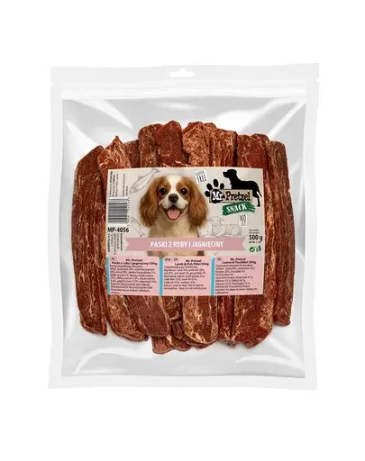 Recompense câini miel și pește fără gluten 500 g MR. PRETZEL Filet