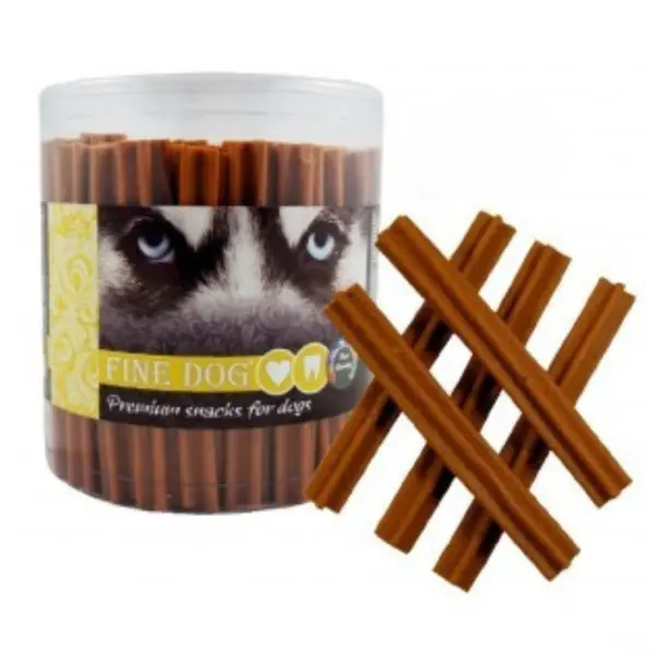 Recompense pentru caini Fine Dog, Bacon, 50 bucati, 12.5 cm