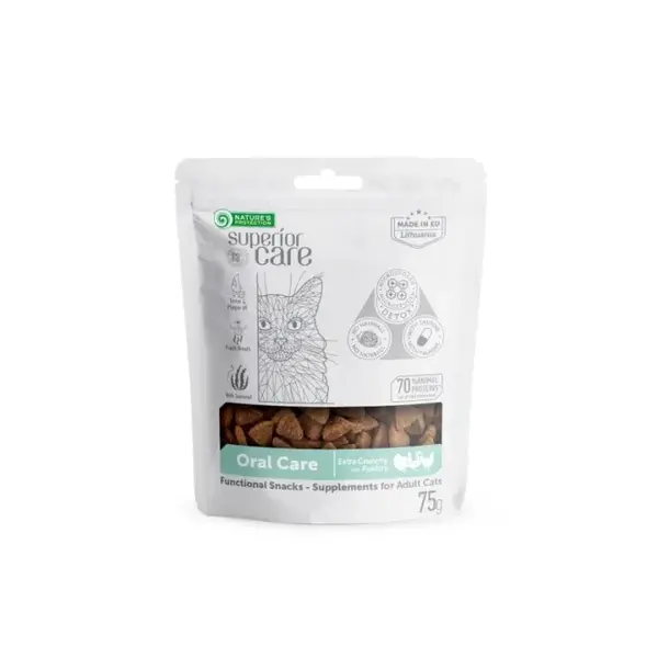 Recompense pentru pisici N.P. Superior Oral Care cu pasare 75 gr