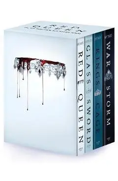 Red Queen 4-Book Paperback Box Set: Red Queen, Glass Sword, King's Cage, War Strom - Victoria Aveyard
