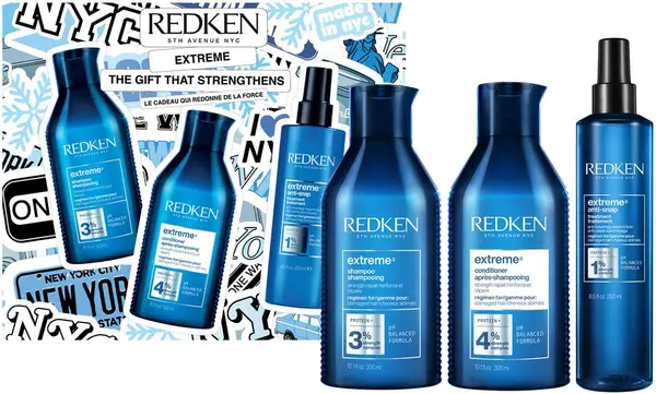 Redken Extreme Set - Șampon, Balsam și Cremă, 2 х 300 + 250 ml