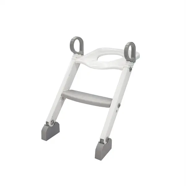 Reductor cu scarita, BabyTrold, Pentru toaleta, Sezut ergonomic, 40x40x37 cm, Alb